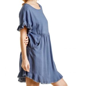 Cheap Umgee USA Women's Frayed Pocket Dress