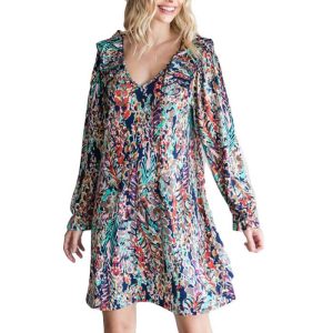 Fashionable Jodifl Watercolor Floral Dress