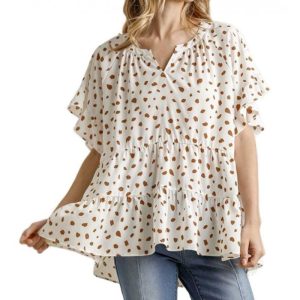 Discounts Umgee USA Dalmation Top